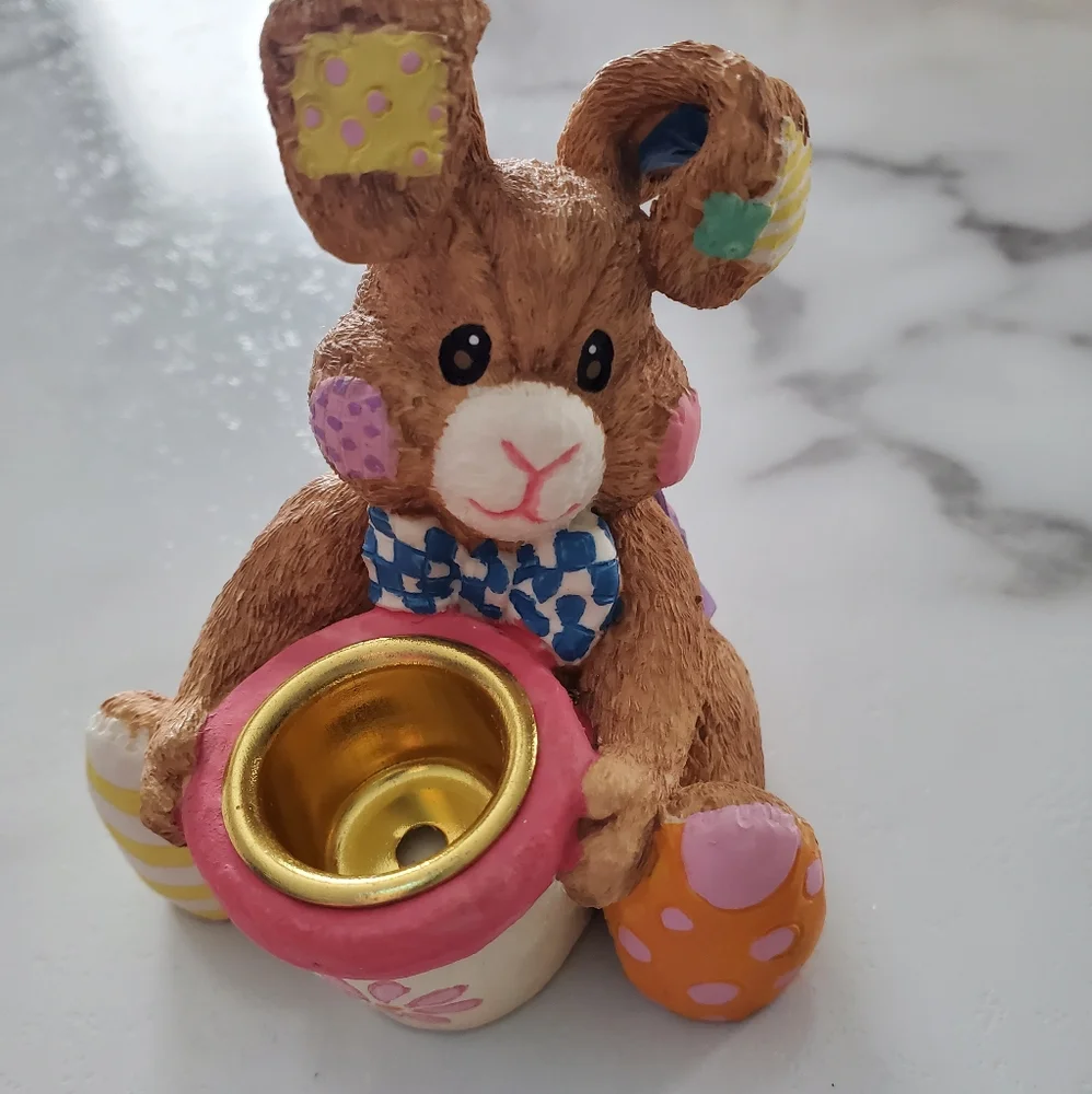 Easter Bunny Taper Candlestick Holder Chic hugger